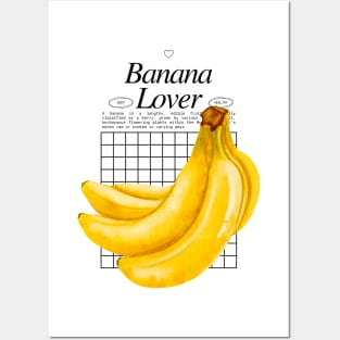 Banana Lover - Fruitarian Vegan Power Posters and Art